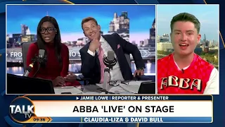 Talking about the Abba Voyage opening night on Talk TV!