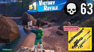 63 Elimination Solo vs Squads Wins Full Gameplay (Fortnite chapter 5 session 2)