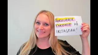 Video 713 Norsklærer Karense på Instagram!