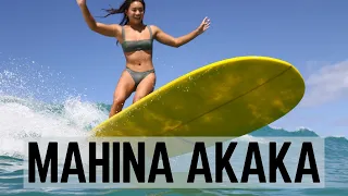 MAHINA AKAKA: Longboarding In HAWAII