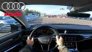 2020 Audi A6 C8 40 TDI 204 Hp  POV Test Drive @DRIVEWAVE1