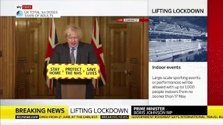 In full: Boris Johnson on England's roadmap out of COVID-19 lockdown