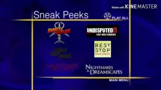 Sneak Peeks Menu from the Butterfly Effect 2 2006 DVD