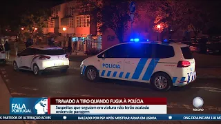 Travado a tiro quando fugia à polícia