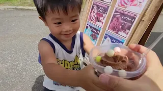 公園で遊んだら次はアイス！　＃1563　ひなごんおいちゃんどんちゃん三兄弟vlog