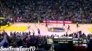 Klay Thompson Amazing v Kings (Record Quarter)