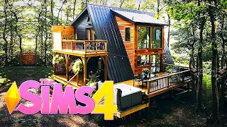 СТРОИМ НЕОБЫЧНЫЙ СОВРЕМЕННЫЙ ДОМИК В СИМС 4 - The Sims 4 House Build No CC