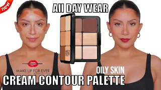 *new* MAKEUP FOR EVER HD SKIN CONTOUR & HIGHLIGHT PALETTE + WEAR TEST *oily skin* | MagdalineJanet