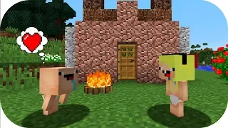 BEBE NOOB ENCUENTRA UN CHICA  MINECRAFT TROLL + ROLEPLAY