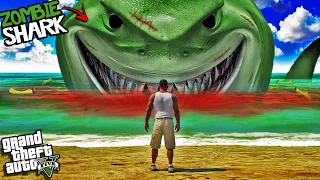 FRANKLIN vs ZOMBIE SHARK In GTA 5 (Scary)