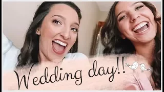 Get ready with me bridesmaid edition! wedding hair and makeup | Emelyne