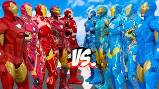 TEAM RED IRON MAN VS TEAM BLUE IRON MAN - IRON MAN BATTLE - EPIC SUPERHEROES WAR