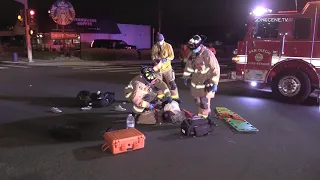 (GRAPHIC) Pedestrian Suffers Broken Leg After Hit & Run 5/31/2021