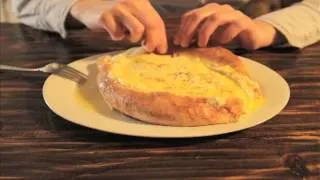 Eating Adjarian Khachapuri