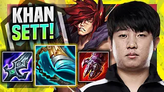 KHAN DESTROYING WITH SETT! - DK Khan Plays Sett TOP vs Camille! | Season 11