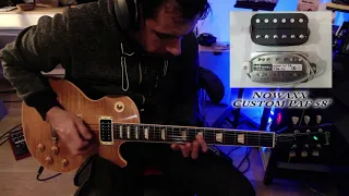 Gibson Burstbucker pro VS NOwaxx Custom Paf on a Les Paul Standard | Pickups comparison |