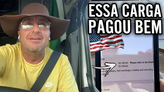 QUANTO GANHA UM CAMINHONEIRO AQUI NOS EUA 🇺🇸  CARGA PAGANDO MUITO BEM!