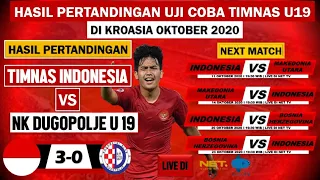 Hasil Timnas U19 Indonesia VS NK Dugopolje, TIMNAS U19 Menang ~ Hasil Laga Uji Coba Timnas U 19 2020