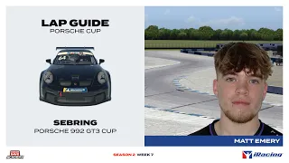 iRacing Lap Guide: Porsche 992 Cup at Sebring