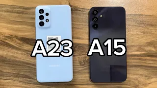 Samsung Galaxy A23 vs Samsung Galaxy A15