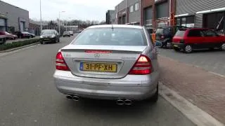 Mercedes C55 AMG V8 Sport Exhaust system GREAT SOUND by Maxiperformance