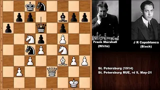 Frank Marshall vs Jose Raul Capablanca - St. Petersburg (1914)