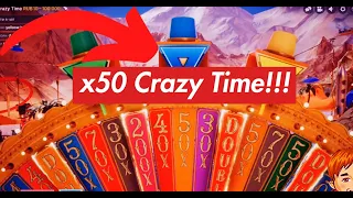 ПОЙМАЛ х50 С 1000 РУБЛЕЙ НА CRAZY TIME!!! ЗАНОС В КАЗИНО!!!