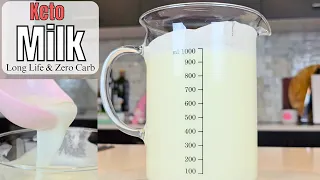 1 Ingredient Long-Life Keto Milk - NO Cream!