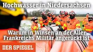 Hochwasser in Niedersachen: Frankreichs Militär hilft in Winsen an der Aller mit mobilem Deich