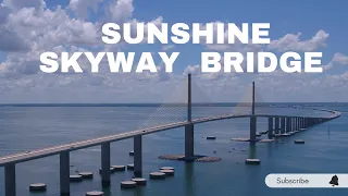 Driving over the Sunshine Skyway Bridge Tampa Bay [4K]