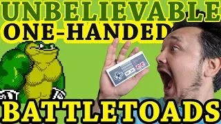 UNBELIEVABLE! Guy beats Battletoads with ONE HAND! WOW!