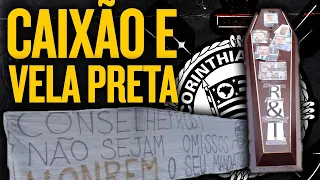 TORCEDORES LEVAM CAIXÃO AO CORINTHIANS E FAZEM MARCHA FÚNEBRE EM PROTESTO | ASSISTA