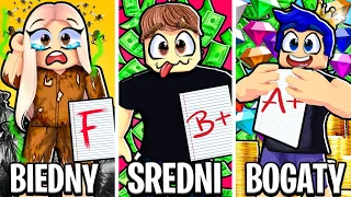 BOGATY vs ŚREDNI vs BIEDNY UCZEŃ W SZKOLE na BrookHaven RP! 📕🏫(ROBLOX)