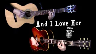 And I Love Her - Lead and Rhythm Cover - Isolated Guitars