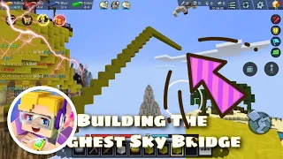 Building THE HIGHEST SKY BRIDGE in Bed Wars 😱😳 (BLOCKMAN GO)