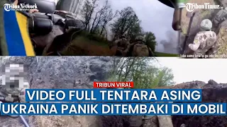 VIDEO FULL Mobil Tentara Bayaran Asing Ukraina Jadi Bulan-bulanan Tembakan Pasukan Putin