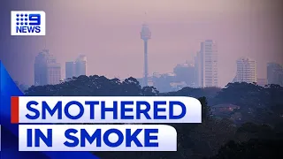 Air quality warnings as hazard reduction burns blanket Sydney in smoke | 9 News Australia