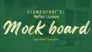 cramcorner's: DAY - 2 MOCK BOARD EXAM FOR MEDICAL TECHNOLOGY (MEDTECH) #mtle #rmt #medtech