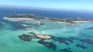 Helicopter View of Scilly Islands, Tresco. Great Views!!!