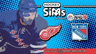 Red Wings vs Rangers (NHL 16 Hockey Sims)