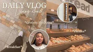 *Aesthetic* living alone diaries [Vlog] | Grocery Shopping, Solo Picnic date & Errands