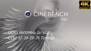 Cinebench R23.2 - Multi-Core - Raptor Lake 13900K - 2x16GB - CL32 6600MHz - 40216pts