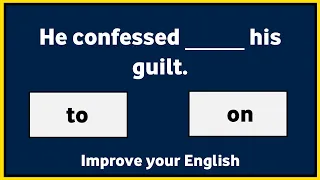 Preposition Quiz। Part 27। Improve your English or Test your English। English Grammar Quiz