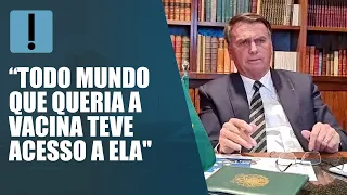 Bolsonaro rebate críticas sobre demora na aquisição de vacinas contra a Covid