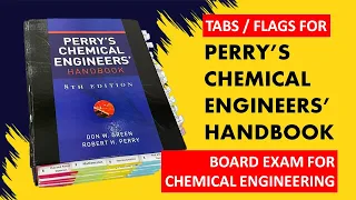 PERRY'S CHEMICAL ENGINEERS' HANDBOOK TAGS | FOR CHEMICAL ENGINEERING BOARD EXAM / LICENSURE EXAM