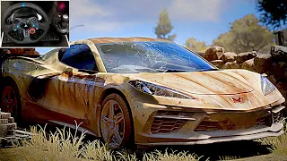 Rebuilding Chevrolet Corvette Stingray 2020 (996 HP) - Forza Horizon 5 | Logitech G29 Gameplay