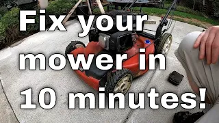 10-minute Lawn Mower Fuel Flow Fix!