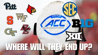 PART 3: Where will the ACC Schools End UP? Pitt | Louisville | Syracuse | Wake  BC  GT | Realignment
