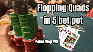 Flopping QUAD K’s in 5BET POT! 2nd BIGGEST WIN ever// Poker Vlog #19