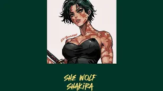 sped up ~ She Wolf *S.O.S she's in disguise* ~ Shakira